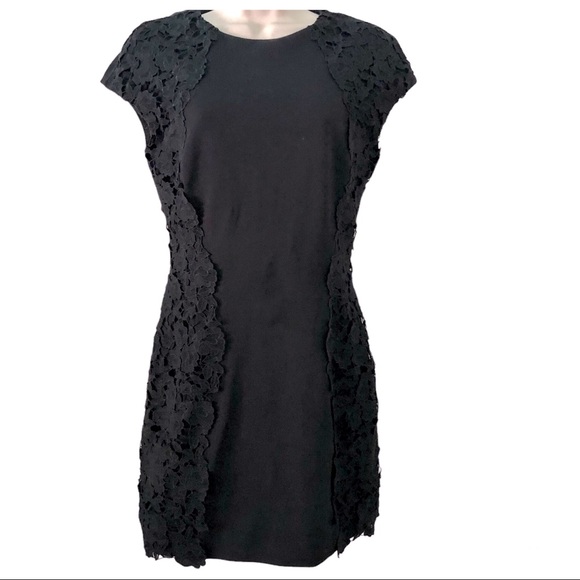 Ted Baker London Fitted Black Lace Mini Dress Size 1 (US 4) - Picture 3 of 15
